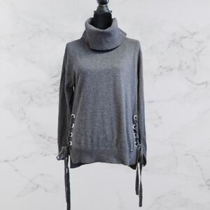 Michael Kors Women's large, longer cowl neck  gray sweater